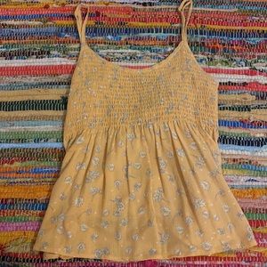 🔆 Yellow Daisy Tie Tank